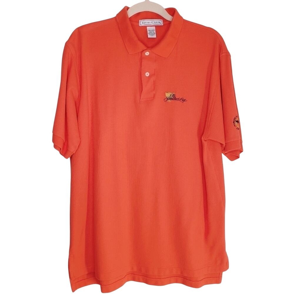 IZOD CLUB Short Sleeve The Presidents Cup Polo Shirt Men's Large
